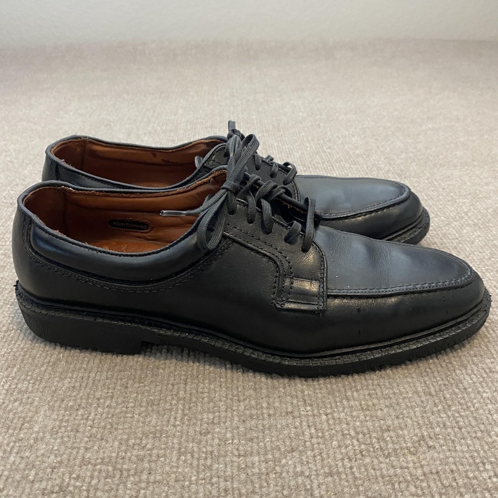 Allen Edmonds Wilbert Shoes Mens Size 10.5 Black Leather Lace Up Work Comfort